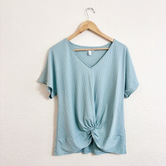 Nine West Front hem tie blouse Size medium - Picture 1 of 8
